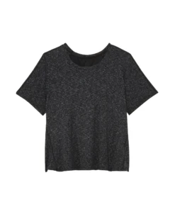 Marika Paprika Tee With Mesh Back Detail | Charcoal Grey