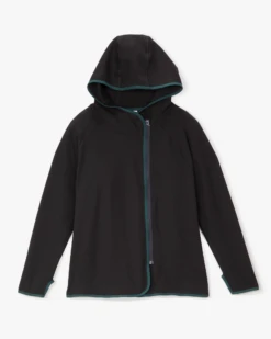 Marika Emory Hooded Jacket | Black / Forest Green