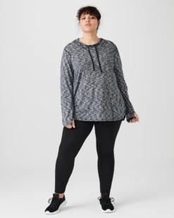 Marika Phoebe Space-Dyed Hoodie | Black -Marika 5c80183682f8747527606c41bad644be9a7f7cad