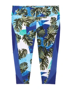 Marika Dyer Capri Tights | Navy / Teal