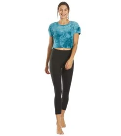 Marika Tie Dye Boxy Crop -Marika 6948895555752 bluesprucespiraltiedye 4a