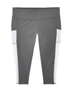 Marika Rosada Tights | Charcoal Grey / White