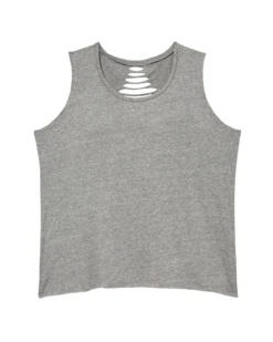 Marika Harissa Tank With Open Back | Charcoal Grey