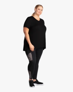 Marika Faye Leggings | Black / Light Grey