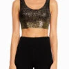 Marika Carter Long Sports Bra - Black Gold 2 Marika Carter Long Sports Bra - Black Gold -Marika MLB0959A 0R6