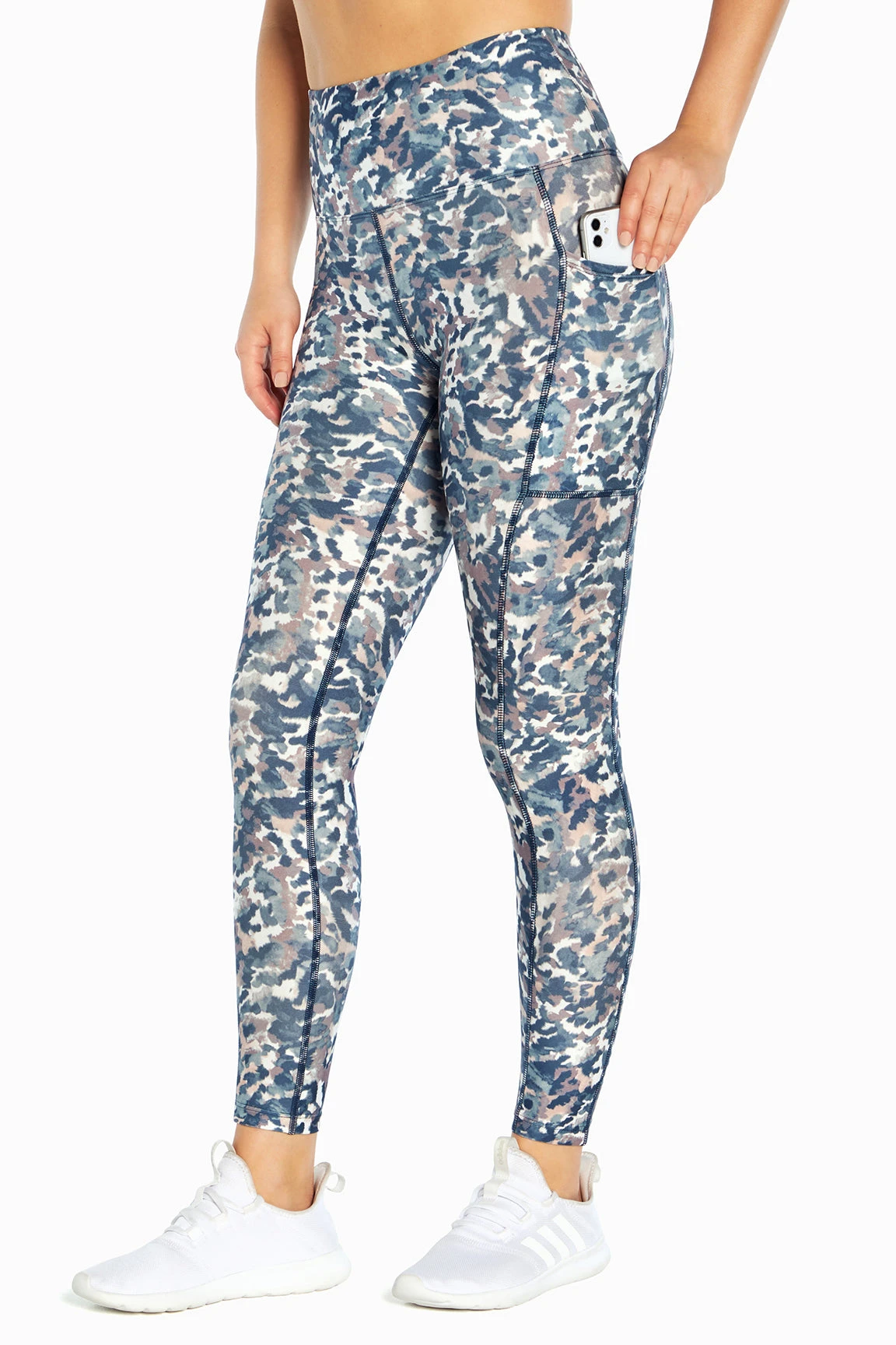 Marika High Rise Side Pocket Ankle Legging - Elderberry Ikat Camo 3 Marika High Rise Side Pocket Ankle Legging - Elderberry Ikat Camo