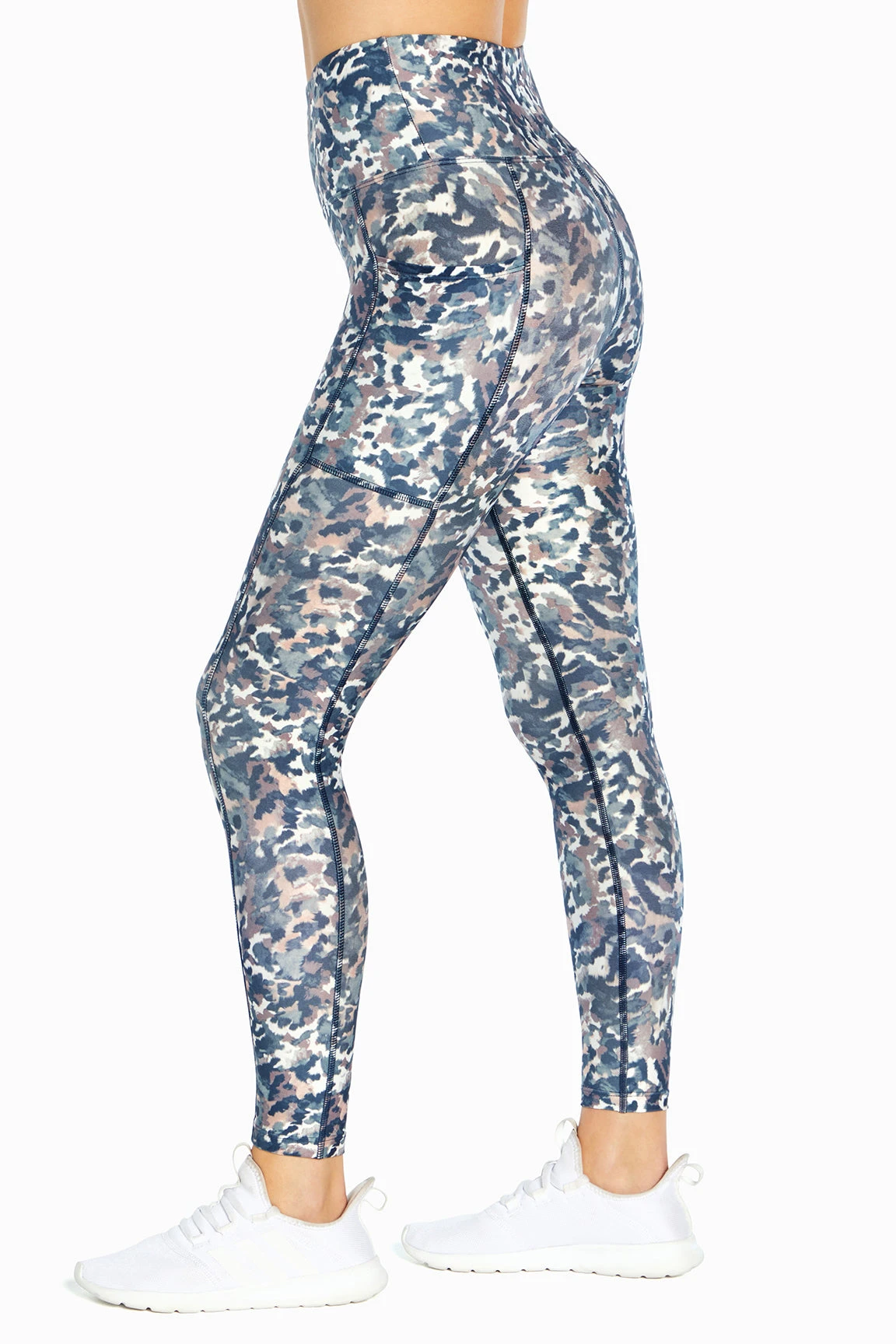 Marika High Rise Side Pocket Ankle Legging - Elderberry Ikat Camo 8 Marika High Rise Side Pocket Ankle Legging - Elderberry Ikat Camo - Image 6