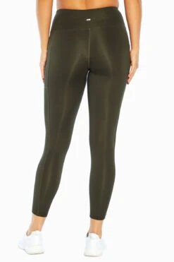 Marika High Rise Side Pocket Ankle Legging - Rosin Green -Marika MLL1145A 3I6.8711