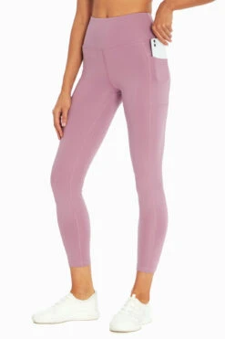 Marika High Rise Side Pocket Ankle Legging - Valerian