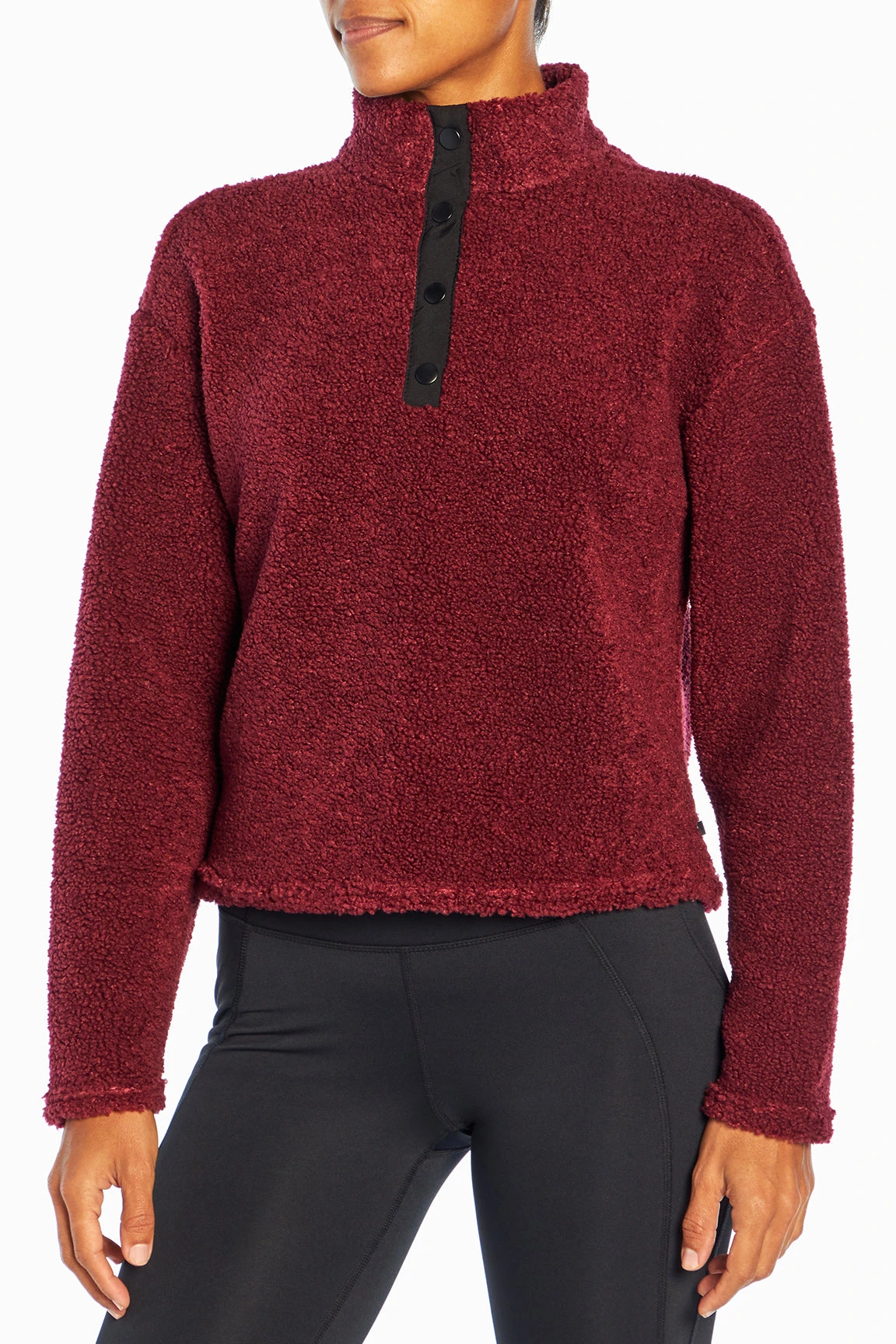 Marika Tyra Cropped Sherpa Pullover 3 Marika Tyra Cropped Sherpa Pullover