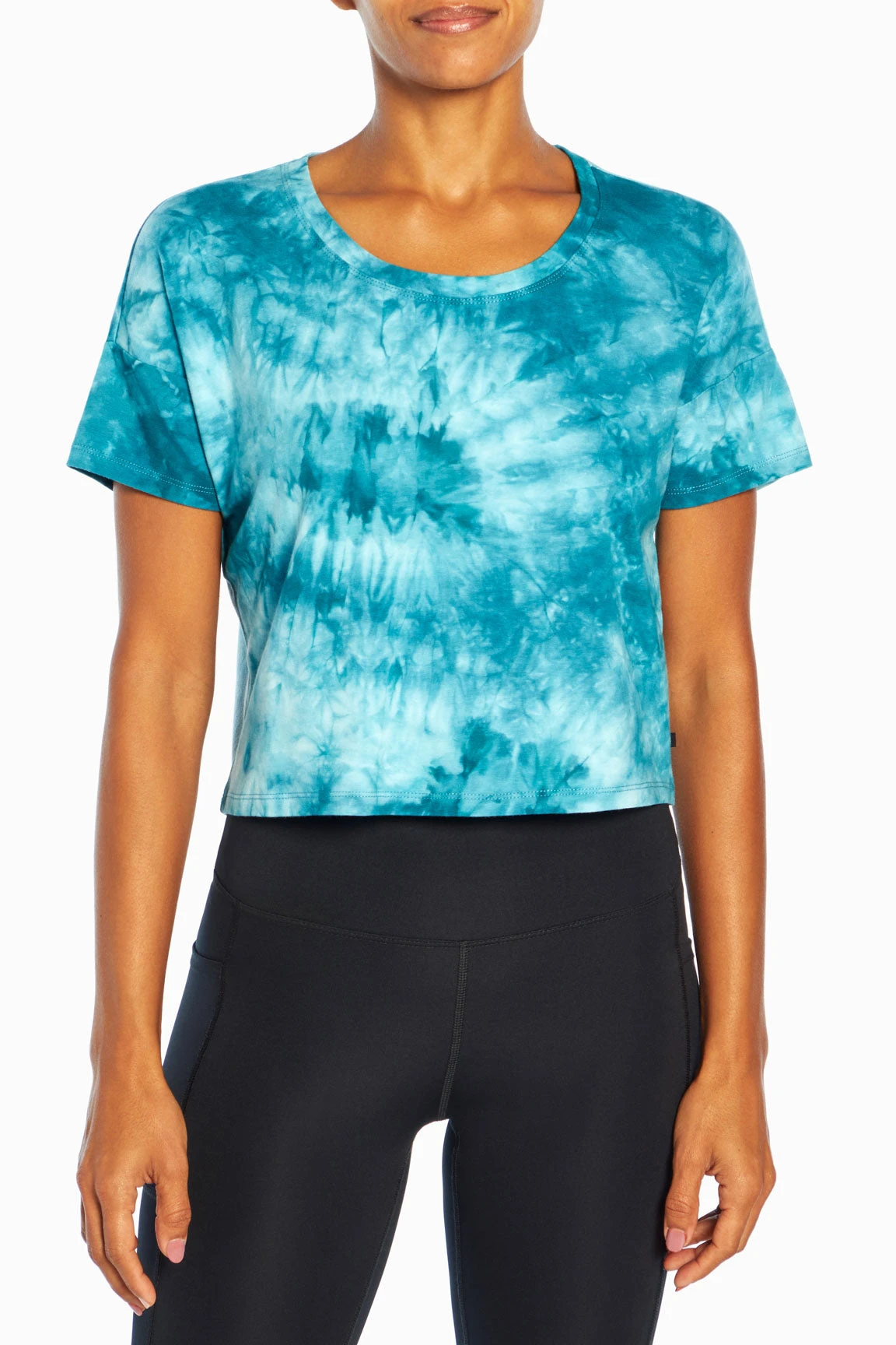 Marika Tie Dye Boxy Crop Short Sleeve Tee 3 Marika Tie Dye Boxy Crop Short Sleeve Tee