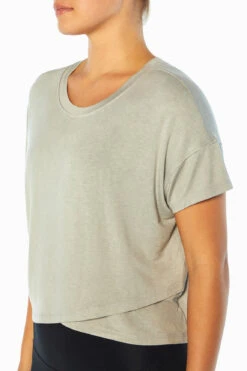 Marika Switchback Cropped Short Sleeve Tee -Marika MLT4282A 0CW.49344
