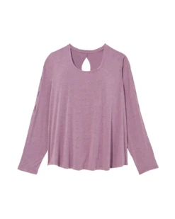 Marika Iris Long Sleeve Tee | Lilac