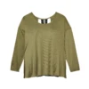 Marika Asher Long Sleeve Tee With Cutout Back | Olive Green / Black -Marika be8569848c221c61f24694017519a749aed35957