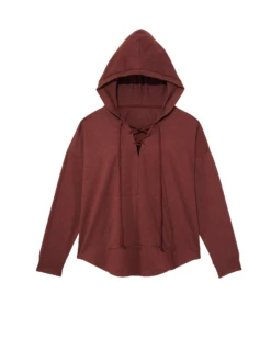 Marika Adobo Hooded Pullover | Burgundy
