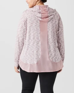 Marika Phoebe Space-Dyed Hoodie | Mauve