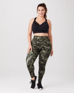 Marika Logan Printed Legging | Olive Green / Light Green
